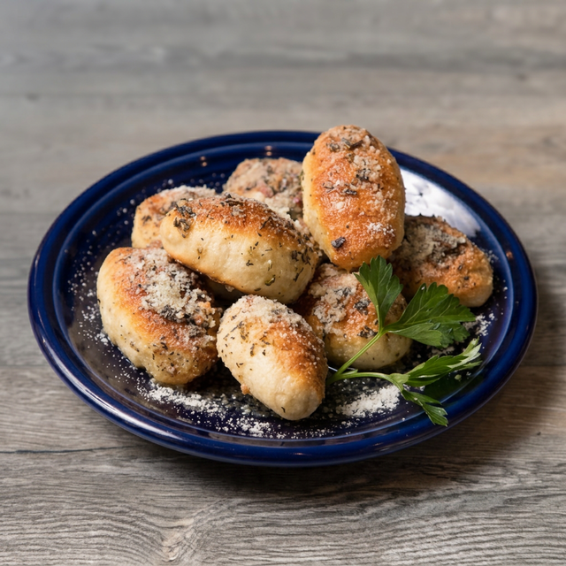 Garlic Parmesan Puffs.