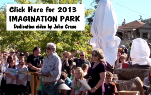 2013 Imagination Park dedication ceremony, San Anselmo, California. George Lucas & Connie Rodgers.